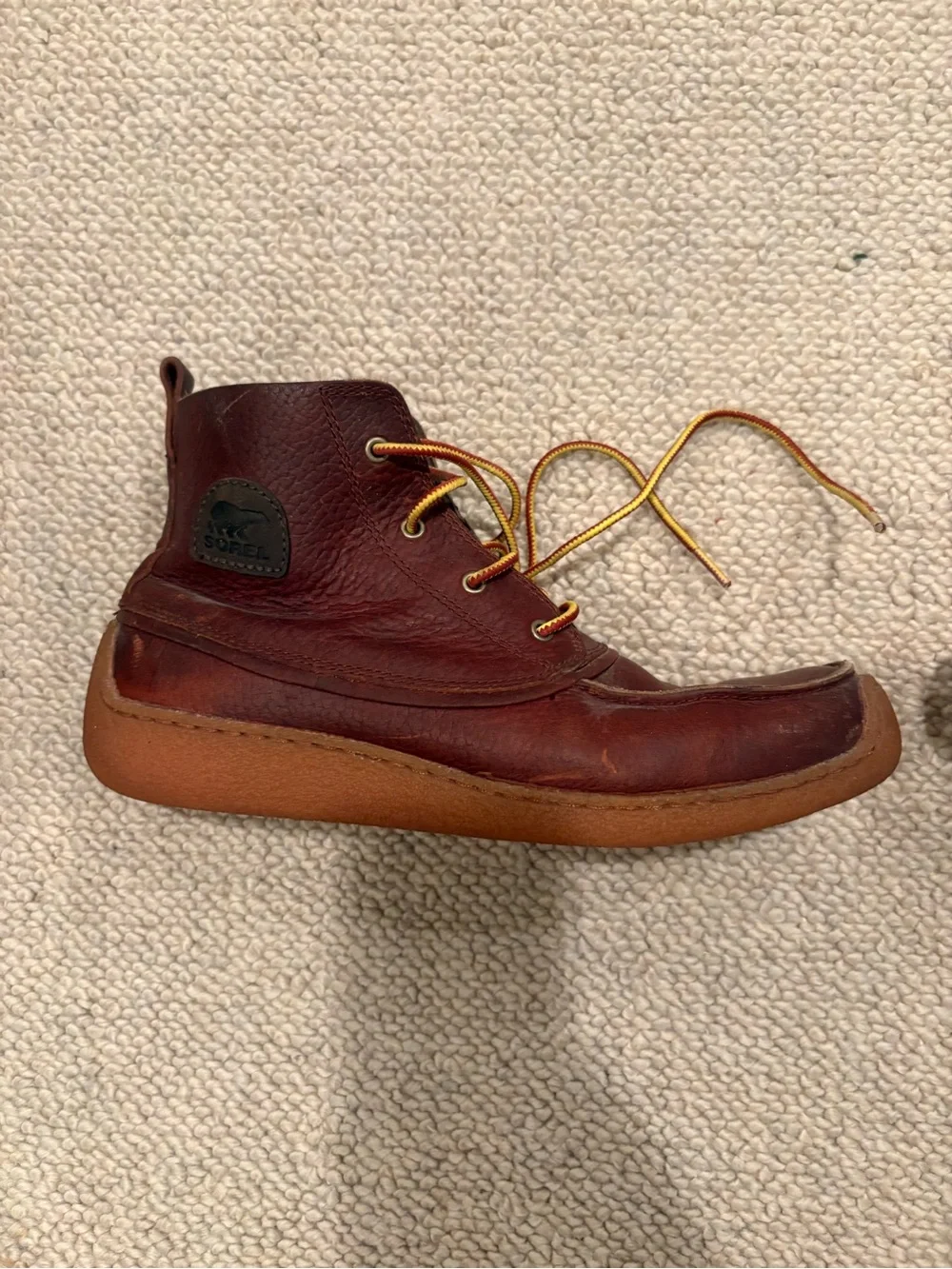 Sorel Men’s Dark Brown Leather Chukka Boot with Tan Sole